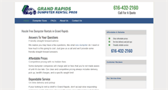Desktop Screenshot of dumpsterrentalgrandrapidsmi.org